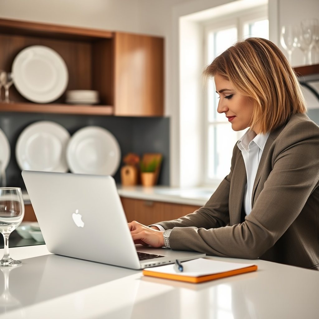Elegant table setting with tableware